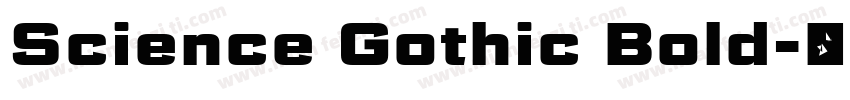 Science Gothic Bold字体转换
